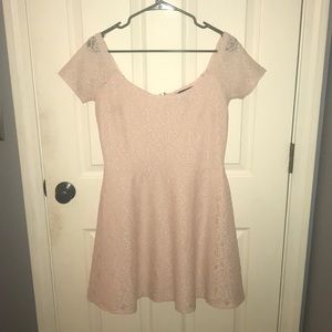 Light pink lace dress